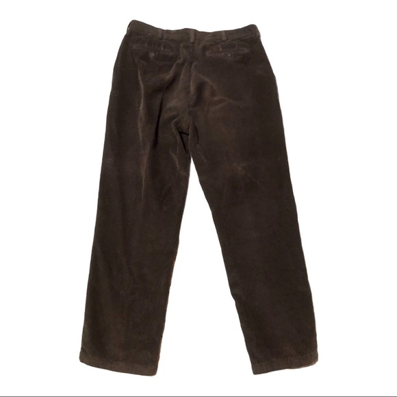 - vintage Perry Ellies Men’s Green  Olive Corduroy Pants 38 - Picture 1 of 7
